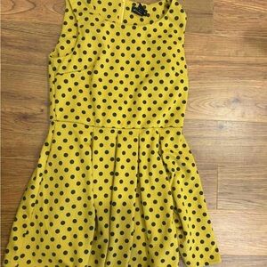 Mustard Polka Dot Dress